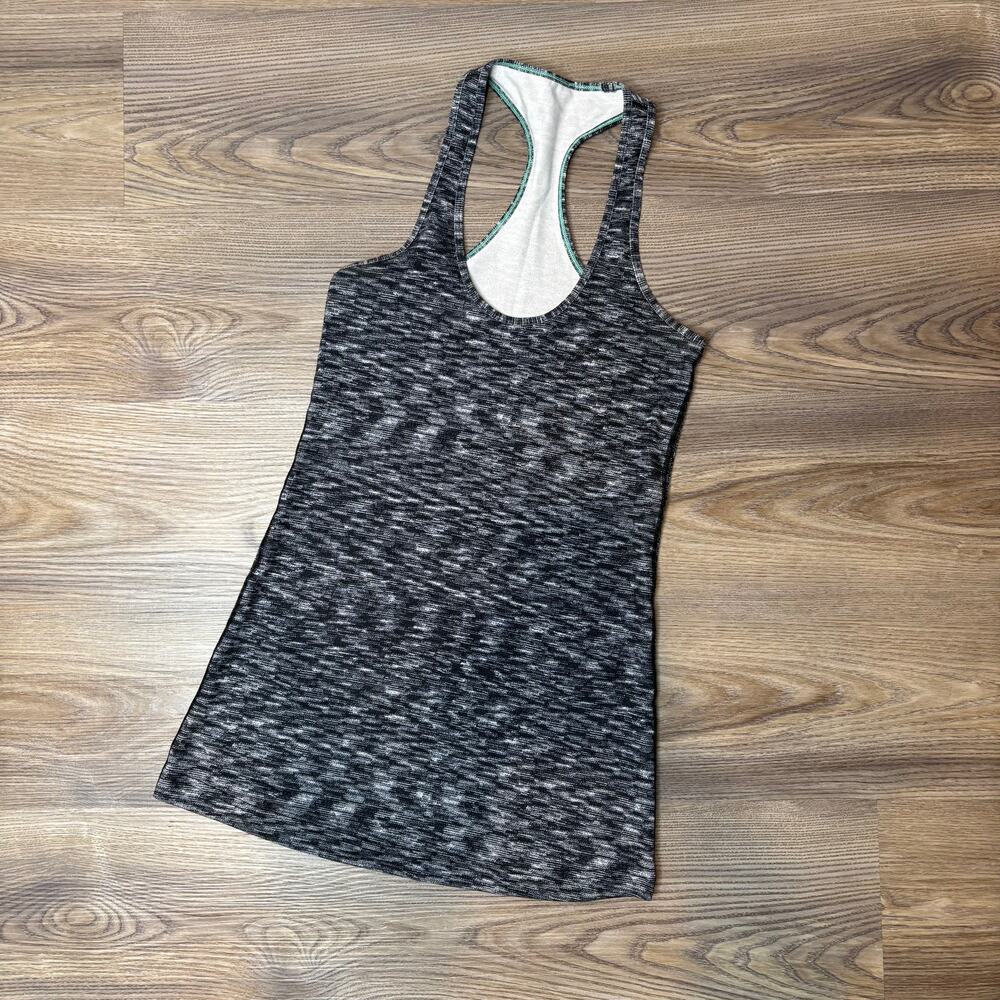 Lululemon Gray Space Dye Racerback Athletic Tank Top Women's XSmall